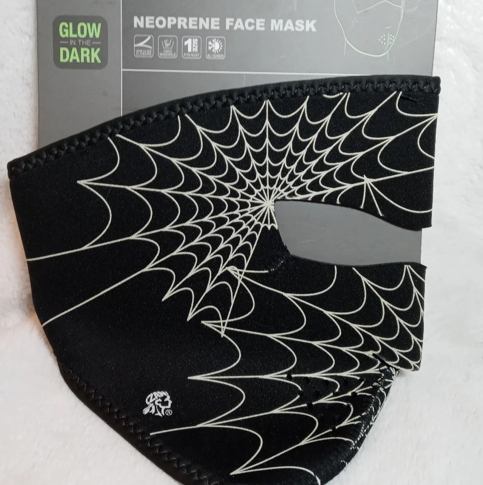 Neoprene Face Mask . Glow in the Dark